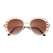 Load image into Gallery viewer, Fifth Ave S3014-2 Round Tinted Sunglasses Brown Gradient
